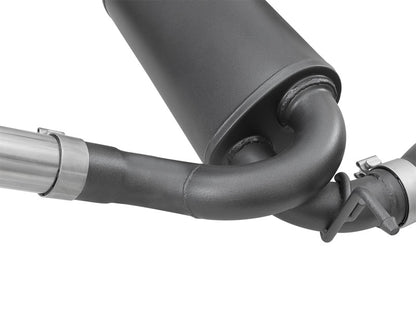 aFe Rebel Series 2.5in 409 Stainless Steel Cat-Back Exhaust System 49-48062-B Photo - Unmounted