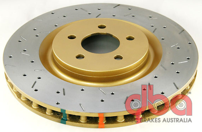 DBA 05-10 Mustang GT V8 Shelby Edition Front Drilled & Slotted 4000 Series Rotor 42124XS 42124XS Photo - Primary