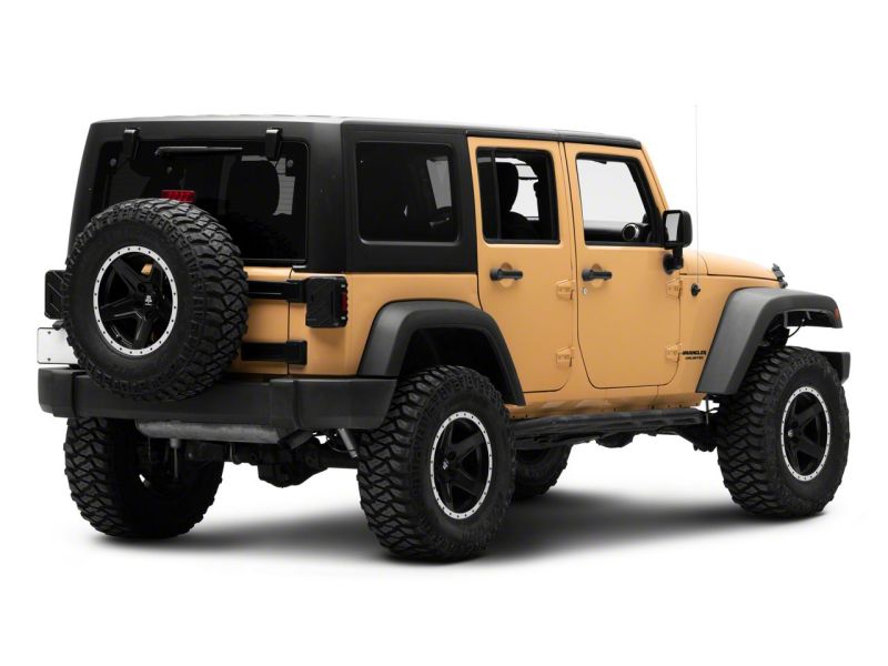 Raxiom 07-18 Jeep Wrangler JK Axial Series Trident LED Tail Lights- Blk Housing (Smoked Lens) J173718 J173718 Photo - Close Up