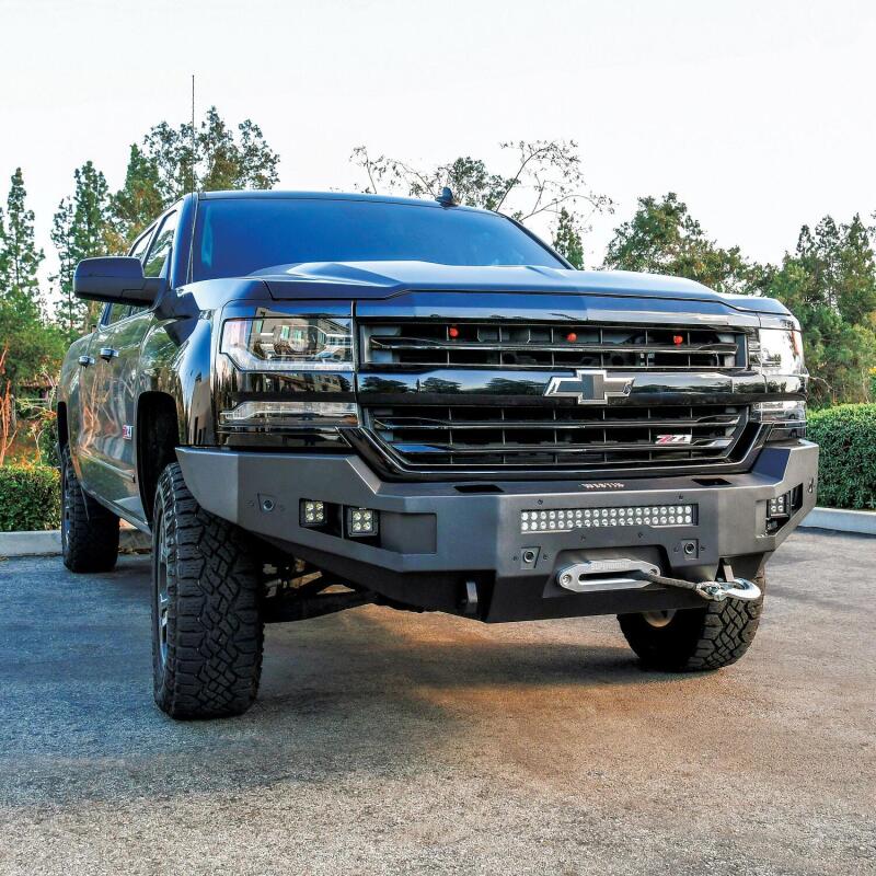 Westin 15-19 Chevrolet Silverado 2500/3500 Pro-Series Front Bumper - Textured Black 58-411165 58-411165 Photo - Mounted