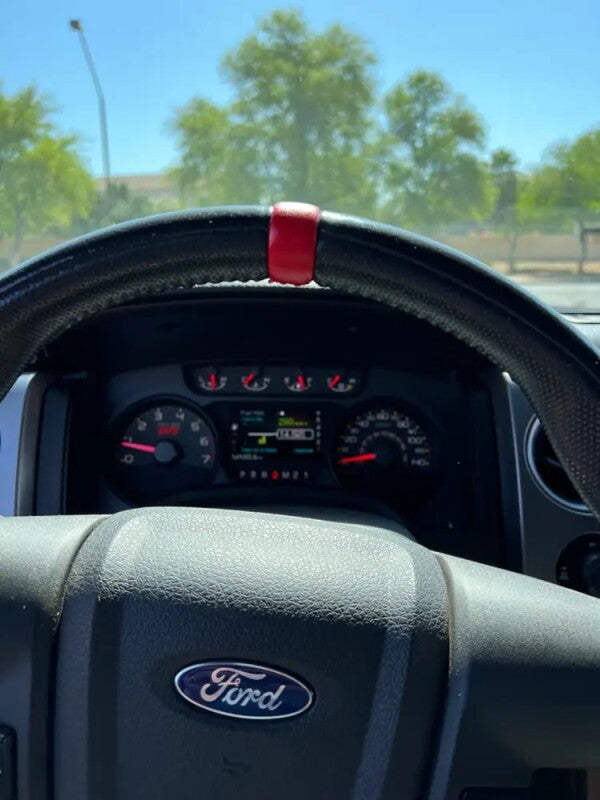 BuiltRight Industries 09-14 Ford Raptor Steering Wheel Stripe Kit - Red 108001 108001 Photo - Unmounted