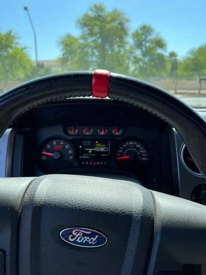 BuiltRight Industries 09-14 Ford Raptor Steering Wheel Stripe Kit - Red 108001 108001 Photo - Unmounted
