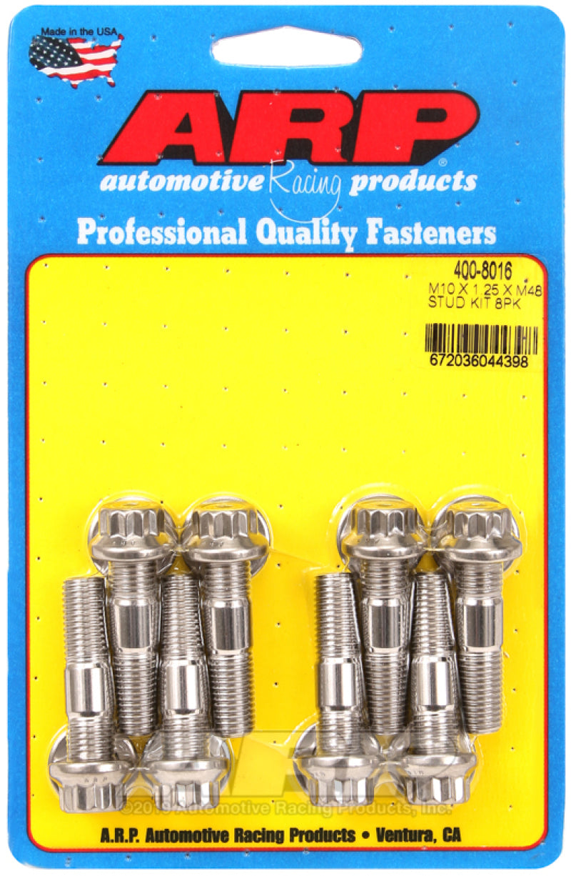 ARP M10 X 1.25 X 48mm Accessory Stud Kit 400-8016 Photo - Primary