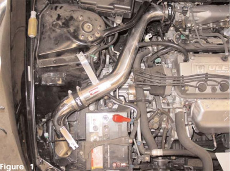 Injen 98-02 Honda Accord 2.3L Black Cold Air Intake RD1670BLK RD1670BLK Photo - Mounted