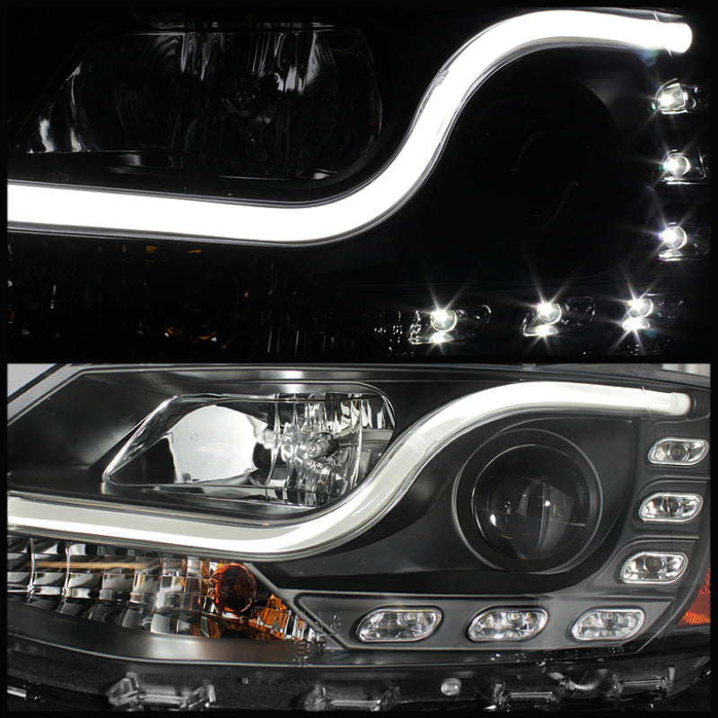 Spyder Volkswagen Jetta 11-14 Projector Headlights Halogen Light Tube DRL Blk PRO-YD-VJ11-LTDRL-BK 5073648 5073648 User 1