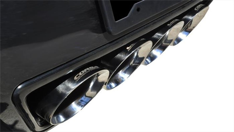 Corsa Performance 2015 Corvette Z06 2.75in Axle Back Exhaust Polished Dual Rear 14768 Photo - Mounted