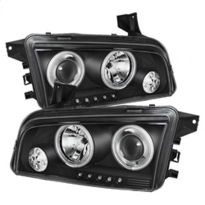Spyder Dodge Charger 06-10 Projector Headlights Halogen Model CCFL Halo LED Blk PRO-YD-DCH05-CCFL-BK 5009715 5009715 Photo - Primary
