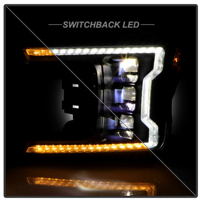 SPYDER 18-20 Ford F-150 Headlights - Halogen Model Only - DRL LED - Black PRO-YD-FF15018HALAP-SEQ-BK 5088475 5088475 User 6