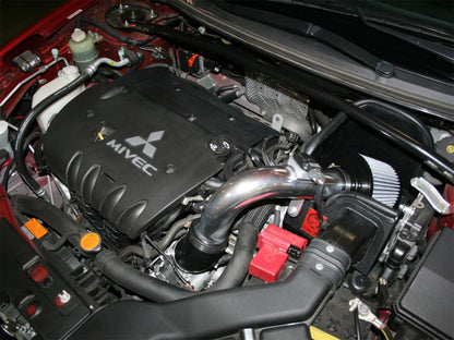 aFe Takeda Stage-2 Pro DRY S Cold Air Intake System: Mitsubishi Lancer 08- TR-4201P Photo - Mounted