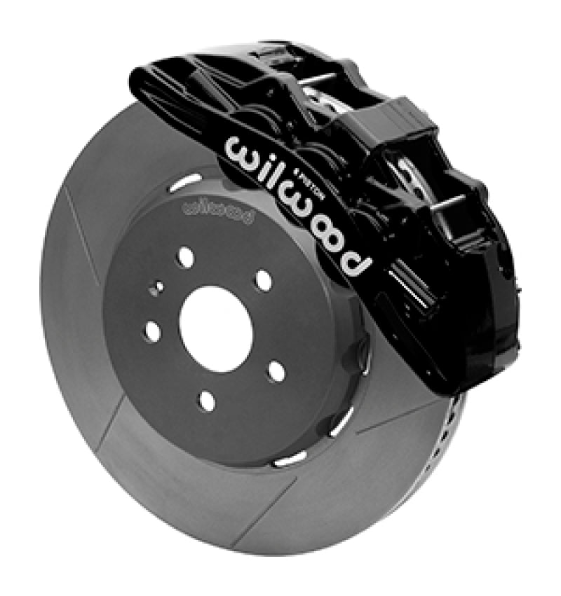 Wilwood SX6R Front Brake Kit 15in Lug Drive Slotted Black w/ Lines 10-14 Chevrolet Camaro SS 140-15431