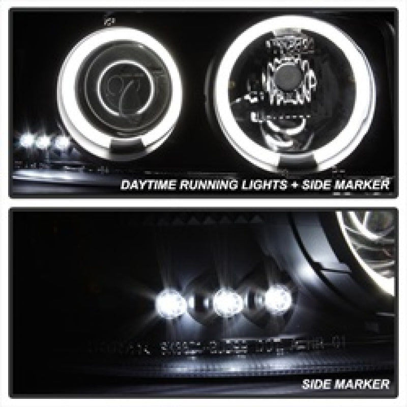 Spyder GMC Sierra 1500/2500 99-06 Projector Headlights CCFL Halo LED Blk Smke PRO-YD-CDE00-CCFL-BSM 5078704 5078704 Photo - Primary