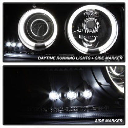 Spyder GMC Sierra 1500/2500 99-06 Projector Headlights CCFL Halo LED Blk Smke PRO-YD-CDE00-CCFL-BSM 5078704 5078704 Photo - Primary