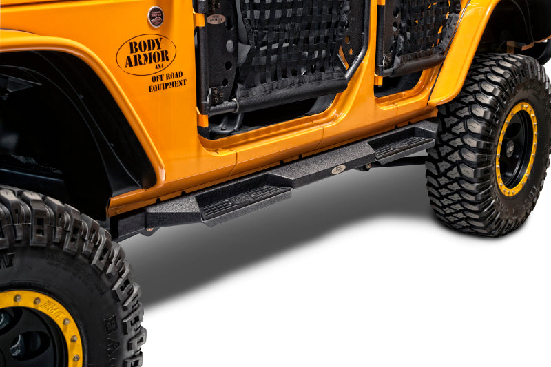 Body Armor 4x4 07-18 Jeep Wrangler JK 4 Door Rocksteps Side Steps JK-4123 JK-4123 Photo - lifestyle view