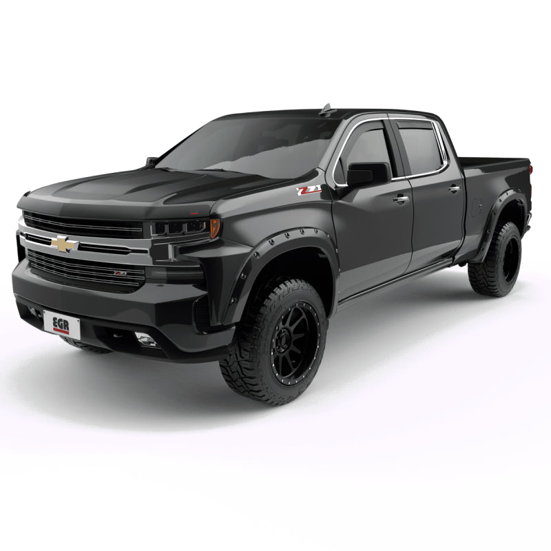 EGR 19-22 Chevrolet Silverado 1500 Traditional Bolt-On Look Fender Flares Black Set Of 4 791694-GBA 791694-GBA Photo - Primary