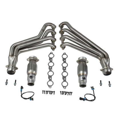 BBK 10-15 Camaro LS3 L99 Long Tube Exhaust Headers With Converters - 1-3/4 304 Stainless 40215 40215 Photo - Primary