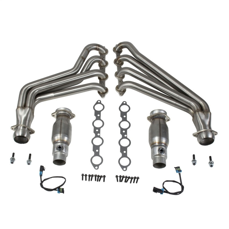BBK 10-15 Camaro LS3 L99 Long Tube Exhaust Headers With Converters - 1-3/4 304 Stainless 40215 40215 Photo - Primary