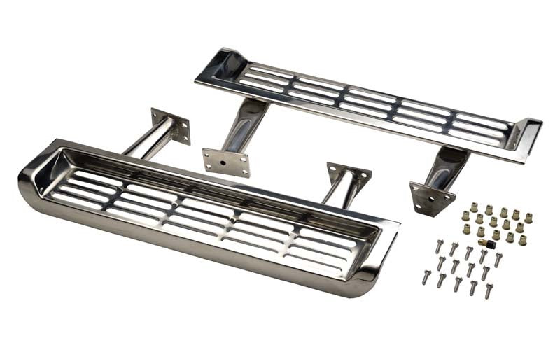 Kentrol 2000 Jeep Wrangler TJ Side Steps Pair 97 - - Polished Silver 30491 30491 Photo - Primary