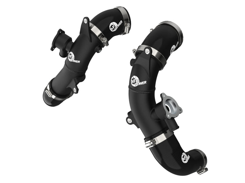 aFe 2022 Toyota Tundra V6-3.5L (tt) BladeRunner 2.5in Aluminum Hot Charge Pipe - Black 46-20568-B 46-20568-B Photo - Primary