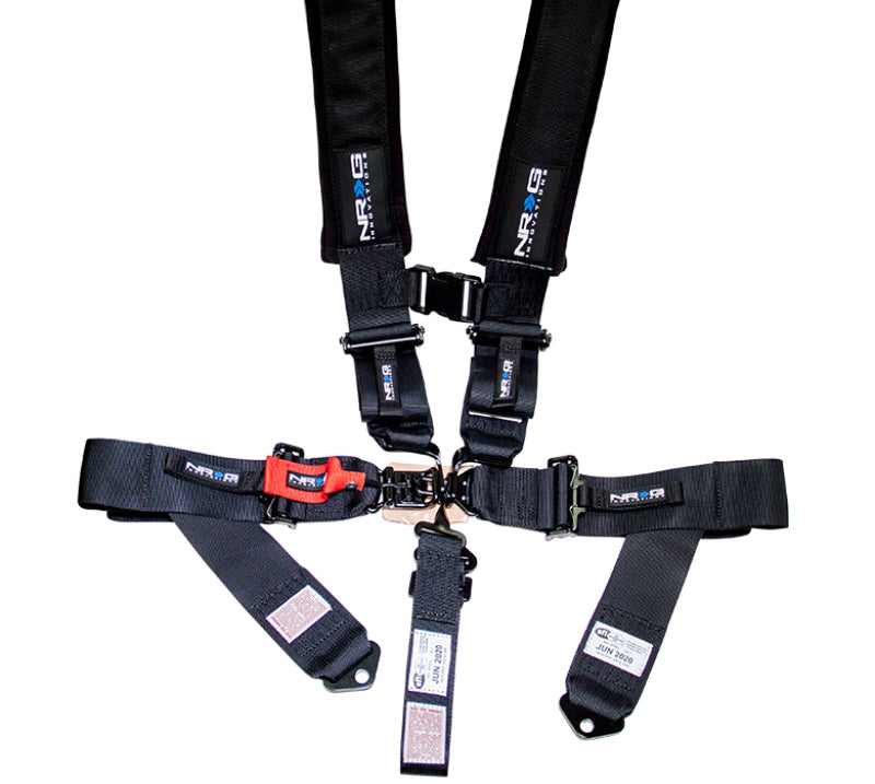 NRG SFI 16.1 5pt 3 inch Seat Belt Harness / Latch Link - Black SBH-5PCBK Photo - Primary