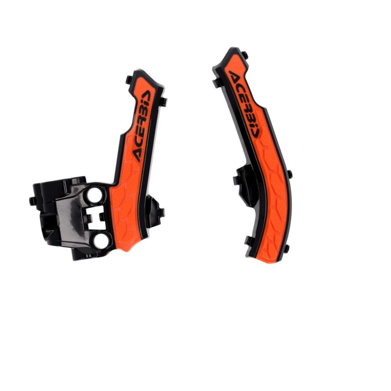 Acerbis 17+ KTM SX50/ SX-E 3/SX-E 5/ Husq EE 5/TC50/ GasGas Frame Guards- X-Grip - Black/16 Orange 2979615229 2979615229 Photo - Primary
