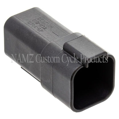 NAMZ Deutsch DT Series 6-Wire Receptacle & Wedgelock - Black (Repl. HD 72106-94BK) DR-6B DR-6B Photo - Primary