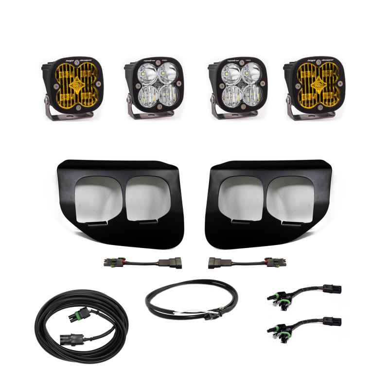 Baja Designs  Ford Super Duty (20-On) Fog Lights FPK Amber SAE/Pro DC Baja Designs w/Upfitter 447737UP