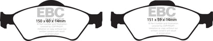 EBC 06 Honda Fit 1.5 Greenstuff Front Brake Pads DP21781 DP21781 Photo - Primary