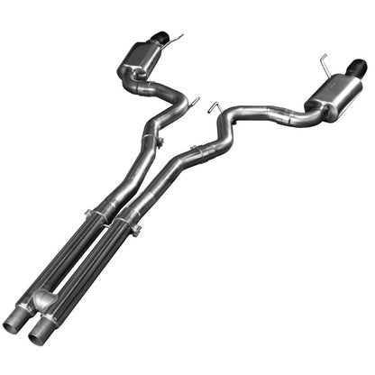 Kooks 15+ Mustang 5.0L 4V Convertible 3in Cat-Back w/ H-Pipe 4in Slash Cut B 11514411 Photo - Close Up