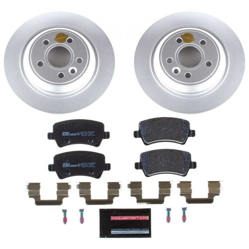 PowerStop Power Stop 11-18 Volvo S60 Rear Euro-Stop Brake Kit ESK4704 ESK4704 Photo - Primary
