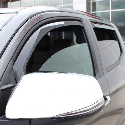 Westin 2016-2018 Toyota Tacoma Double Cab 4dr Wade In-Channel Wind Deflector 4pc - Smoke 72-88433 72-88433 Photo - Mounted