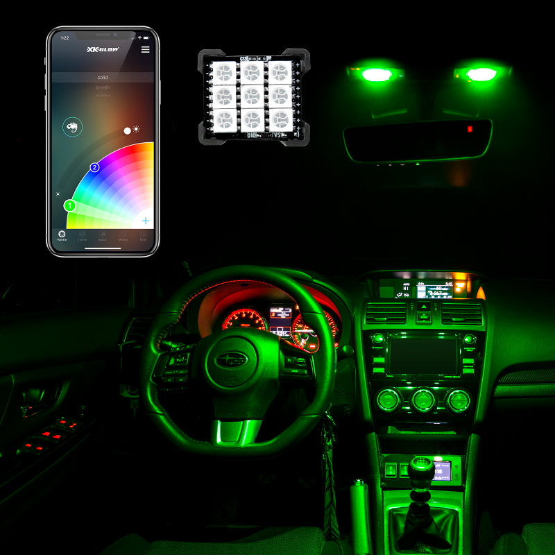 XKGLOW XK Glow RGB Festoon LED Panel XKchrome Bluetooth App Controlled Dome Bulb XK-BULB-PANEL XK-BULB-PANEL User 1