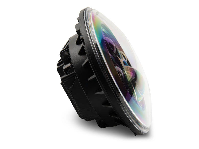 Raxiom 97-18 Jeep Wrangler TJ/JK Axial Series LED Daymaker Headlights- Black Housing (Clear Lens) J108042 J108042 Photo - Close Up