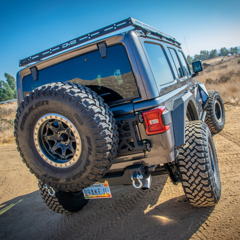 DV8 Offroad 18-21 Jeep Wrangler JL 4-Door Roof Rack RRJL-01 RRJL-01 Photo - Mounted