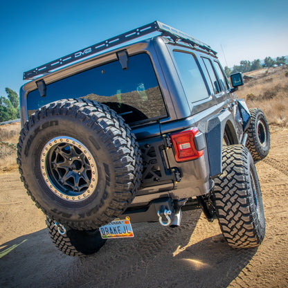 DV8 Offroad 18-21 Jeep Wrangler JL 4-Door Roof Rack RRJL-01 RRJL-01 Photo - Mounted