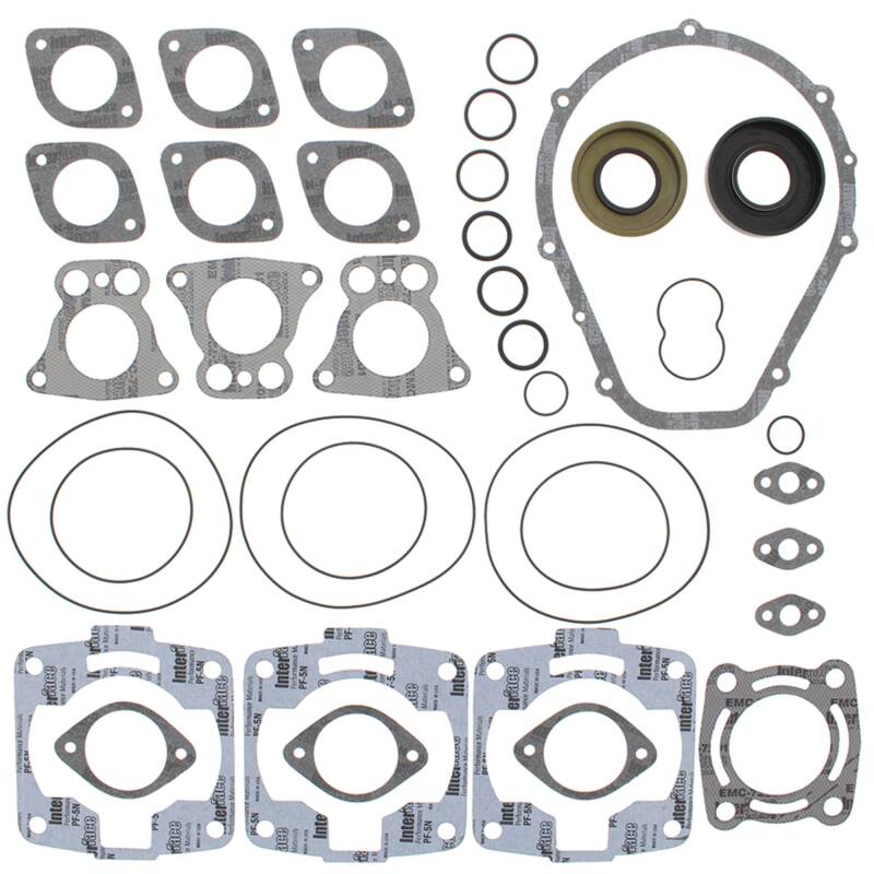 Vertex Pistons Vertex Gaskets 96-97 Polaris SL900 Complete Gasket Kit w/ Oil Seals 611805 611805 Photo - Primary