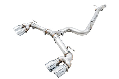 AWE Tuning Mk7 Golf R Track Edition Exhaust w/Chrome Silver Tips 102mm 3015-42134 3015-42134 Photo - Primary