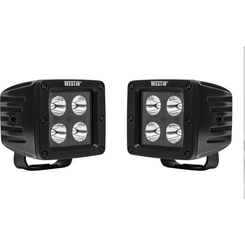 Westin LED Auxiliary Light 3.2in x 3.0in Spot w/5W Cree - Black 09-12205A-PR 09-12205A-PR Photo - Primary