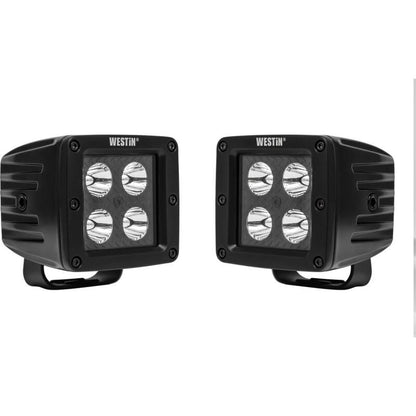 Westin LED Auxiliary Light 3.2in x 3.0in Spot w/5W Cree - Black 09-12205A-PR 09-12205A-PR Photo - Primary