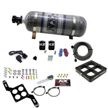 Nitrous Express Dominator Single Entry Crossbar Pro-Power Nitrous Kit (100-500HP) w/Comp Bottle 63570-12 63570-12 Photo - Primary