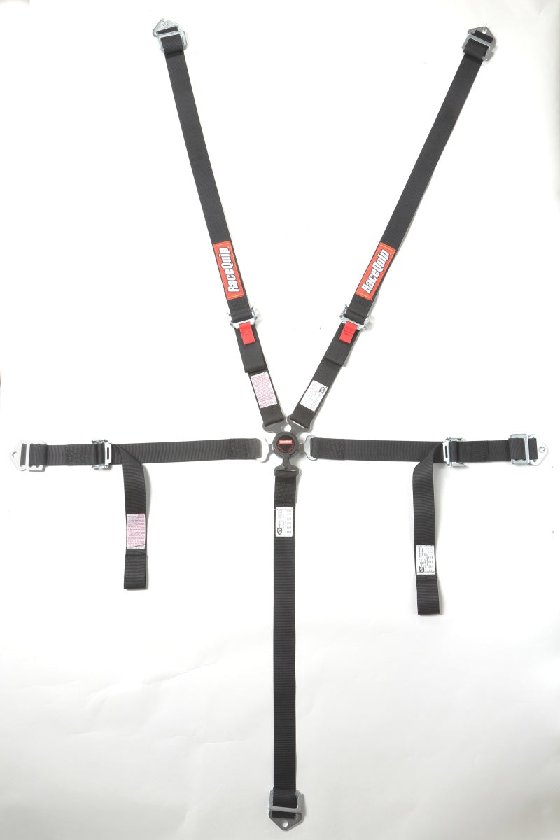 Racequip Youth 5pt Camlock Harness Set - Black 739009 Photo - Primary