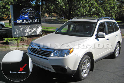 Rally Armor  2009+ Subaru Forester UR Black Mud Flap w/ White Logo MF11-UR-BLK/WH User 1