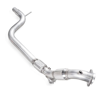 Stainless Works 2015-16 Mustang Downpipe 3in High-Flow Cats Factory Connection M15EDPCAT M15EDPCAT Photo - Primary