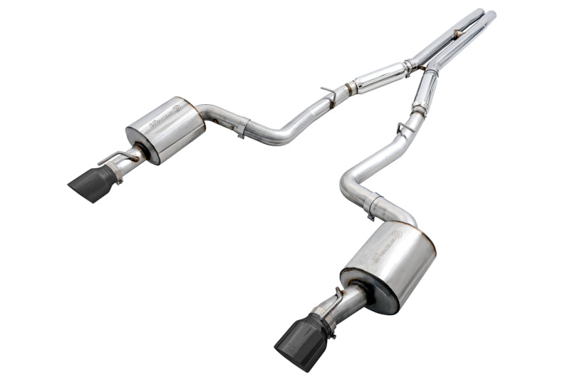 AWE Tuning 2017+ Dodge Charger 5.7L Touring Edition Exhaust - Non-Resonated - Diamond Black Tips 3020-33074 3020-33074 Photo - Primary