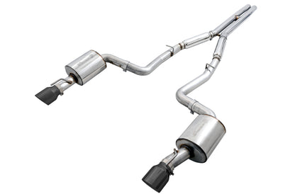 AWE Tuning 2017+ Dodge Charger 5.7L Touring Edition Exhaust - Non-Resonated - Diamond Black Tips 3020-33074 3020-33074 Photo - Primary