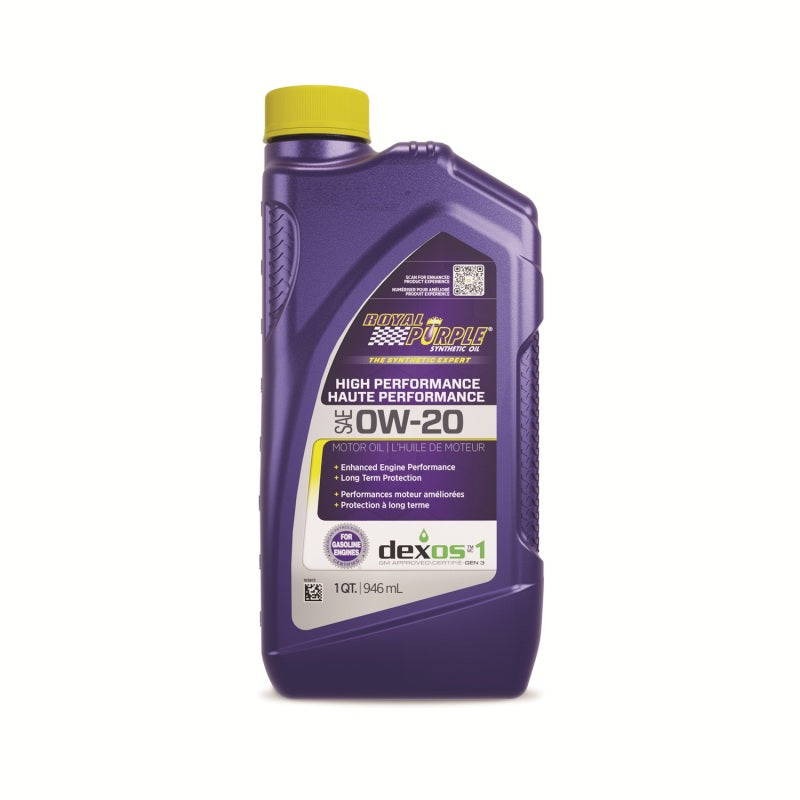 Royal Purple Synthetic High Performance 0W-20 Motor Oil (Canada) - 1 Quart 26020 26020 User 1