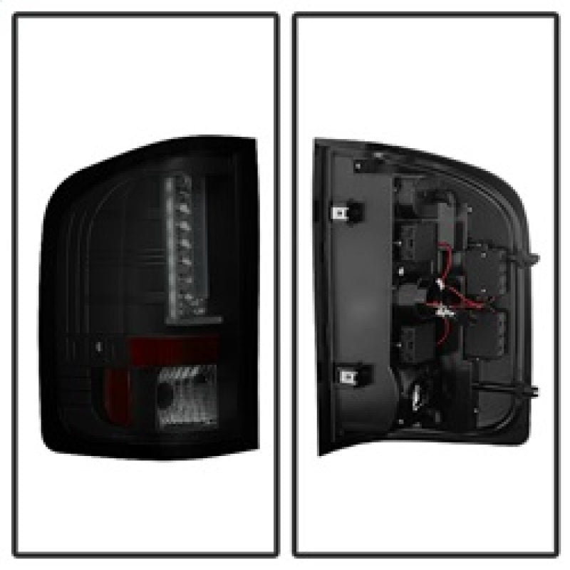 Spyder 07-13 Chevy Silverado (Exc 2010 Model) Verison 2 LED Tail Lights ALT-YD-CS07V2-LED-BSM 5082626 5082626 Photo - Unmounted
