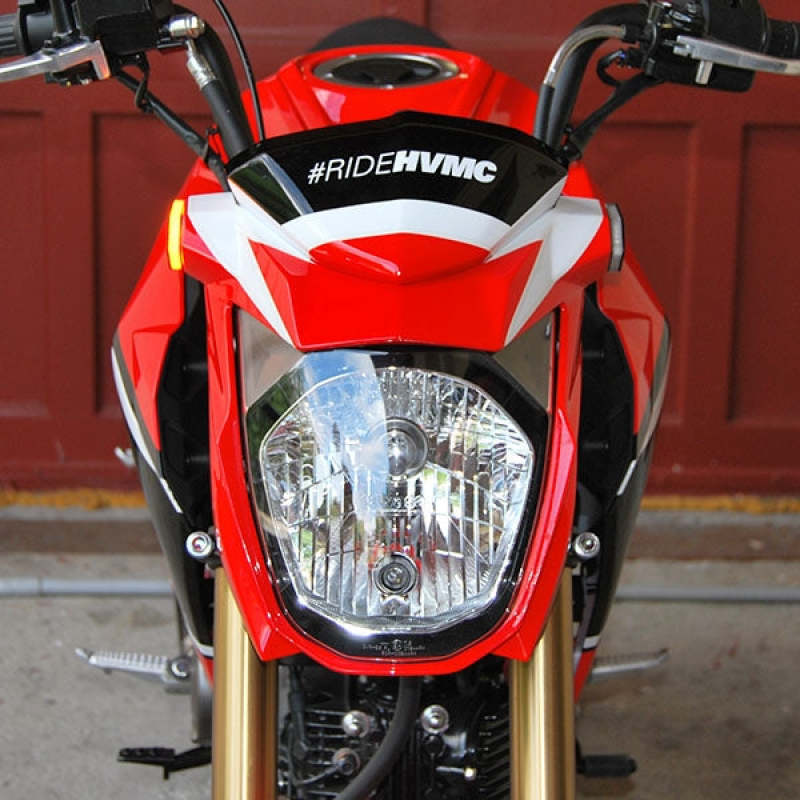 New Rage Cycles 16-24 Kawasaki Z125 Front Turn Signals w/Load EQ Z125-FB Z125-FB Photo - Primary