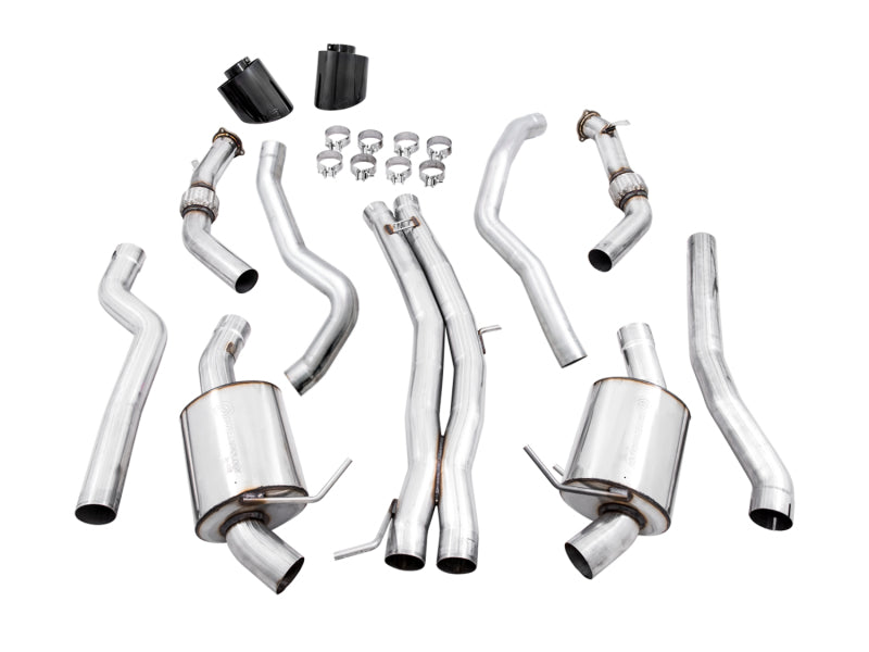 AWE Tuning Audi B9 RS 5 Sportback Touring Edition Exhaust-Non Resonated- Diamond Black RS Style Tips 3015-33114 3015-33114 Photo - out of package