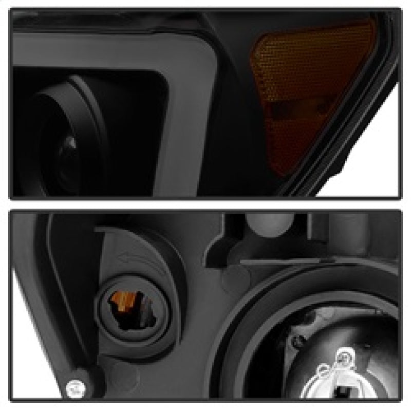 SPYDER Xtune Toyota Tundra 07-13 LED Light Bar Projector Headlights Black Smoked PRO-JH-TTU07-LED-BSM 9030413 9030413 Photo - Unmounted