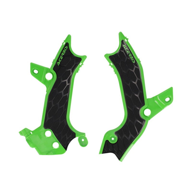 Acerbis 2024 Kawasaki KX450 Frame Guards- X-Grip - Green/Black 2983671089 2983671089 User 1